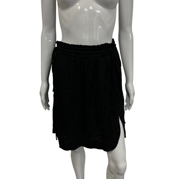 ETOILE ISABEL MARANT Black Side Slit Accent Short Mini Skirt EU 38